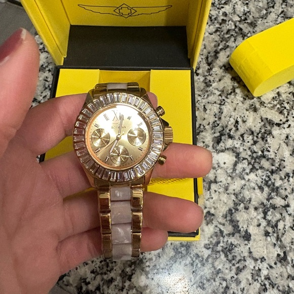 Invicta Angel Chronograph Quartz Crystal Watch - Picture 5 of 7